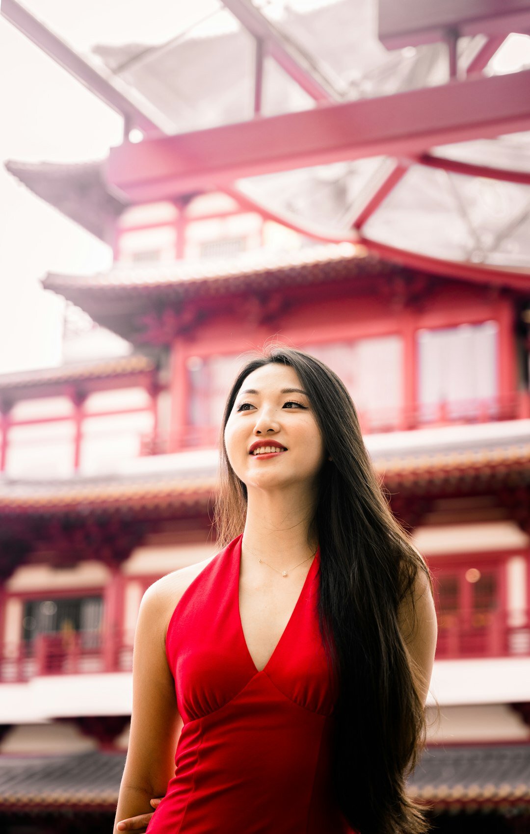 Portrait of a Chinese Singaporean woman smiling